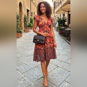 Anthropologie Babydoll Back Tie Dress